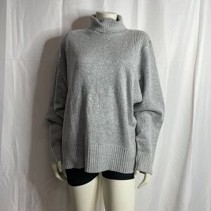 Bacio Turtleneck Oversized Long Sleeve Knitted Sweater Size L